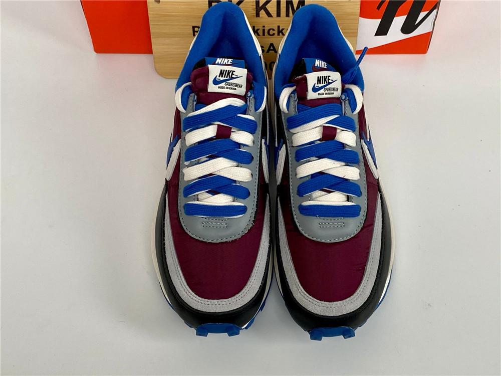 PK God LDWaffle x sacai x UNDERCOVER Night Maroon and Team Royal retail materials ready to ship